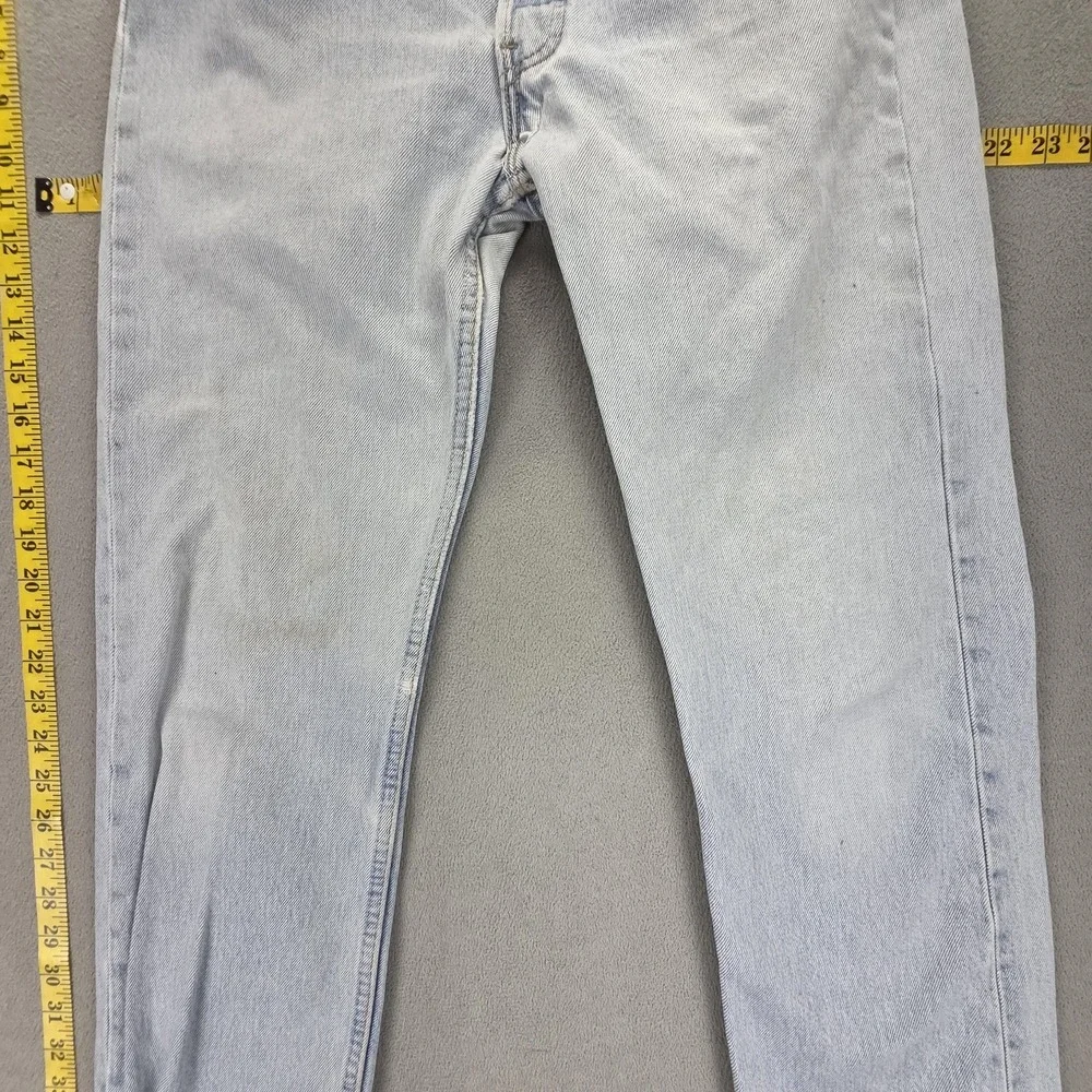 Vintage Levis 501 Jeans Mens 30x30 Light Wash Student Made USA Button Fly